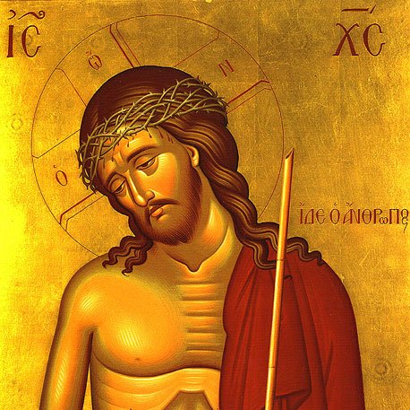 icon of Jesus with crown of thorns